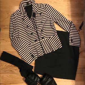 WHBM Stylish Striped Blazer